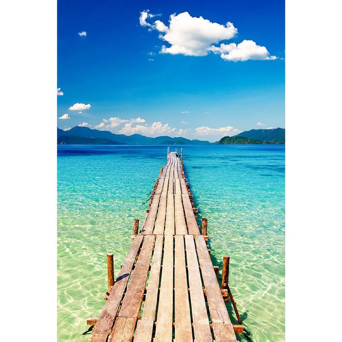 Фотообои "Деревянный пирс" (состоит из 2 частей), 1,8 х 2,7 м