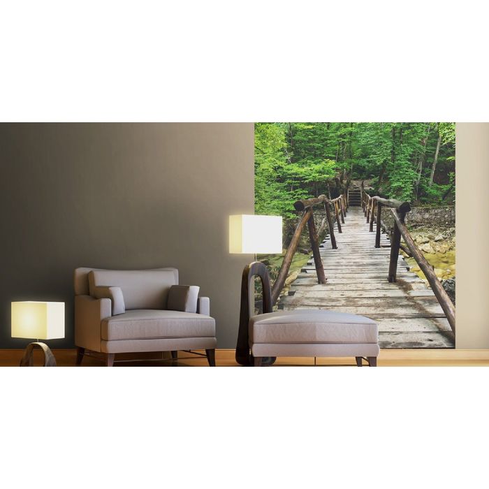 Фотообои "Деревянный мост" (состоит из 2 частей), 1,8 х 2,7 м