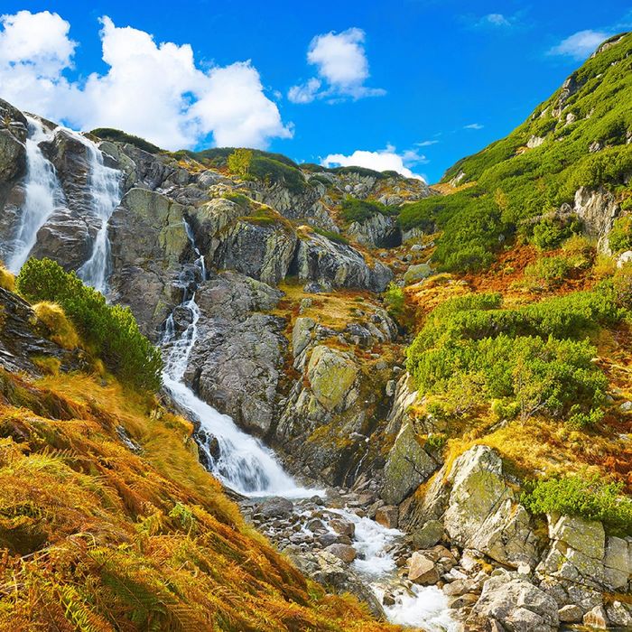 Фотообои "Водопад Сиклава" (состоит из 3 частей), 2,7 х 2,7м