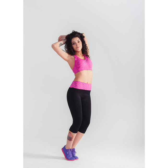 Спортивный топ ONLITOP Fitness time, размер 46-48, цвет фуксия