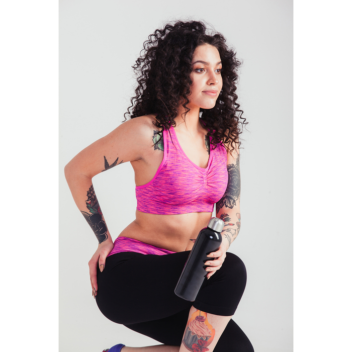 Спортивный топ ONLITOP Fitness time, размер 46-48, цвет фуксия