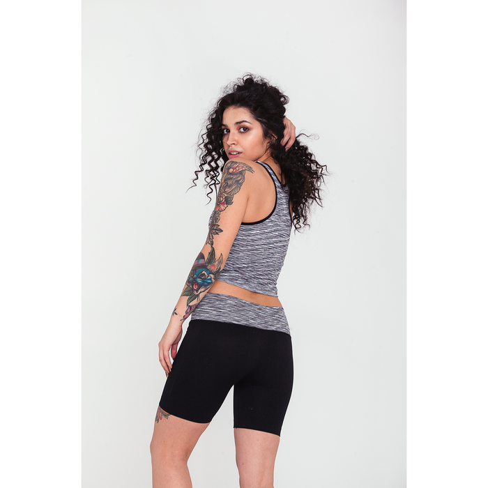 Спортивная майка ONLITOP Fitness time, размер 42-44, цвет серый