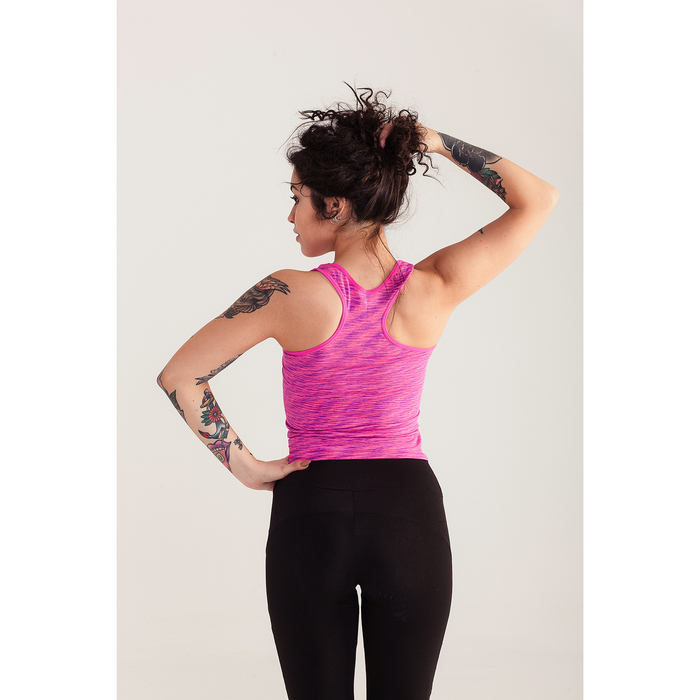 Спортивная майка ONLITOP Fitness time, размер 46-48, цвет фуксия