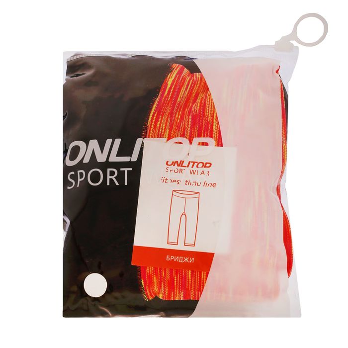 Спортивные бриджи ONLITOP Fitness time, размер 46-48, цвет коралловый