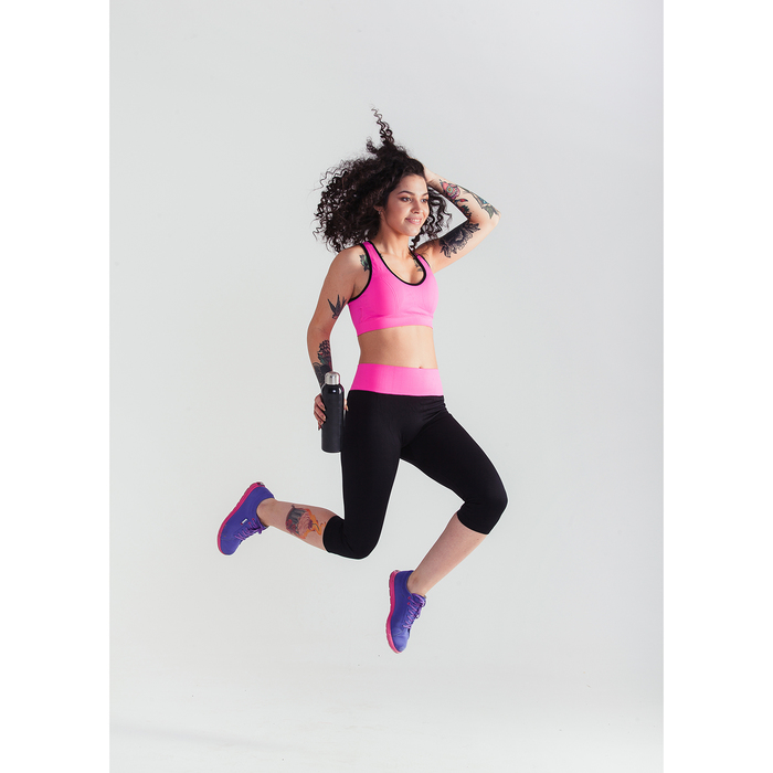 Спортивные бриджи ONLITOP Balance, размер 42-44, цвет розовый