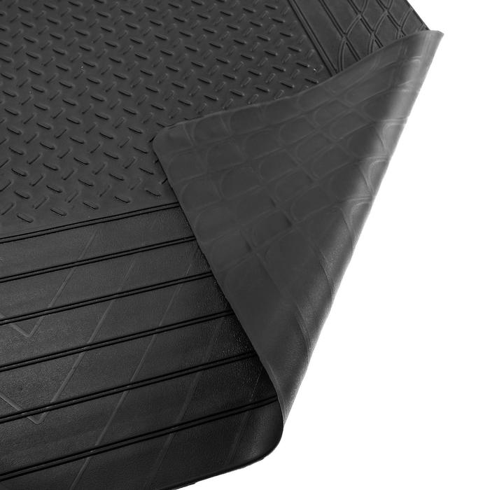 Коврик в багажник, универсальный, 120×80 см, черный