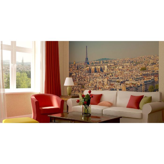 Фотообои "Париж с высоты 2 " (состоит из 4 частей), 3,6х2,7 м