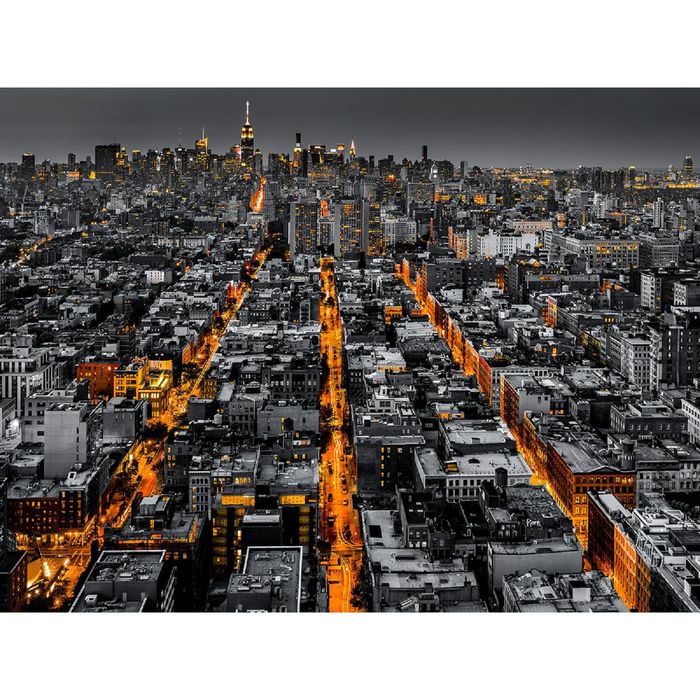 Фотообои "Огни города" (состоит из 4 частей), 3,6х2,7 м