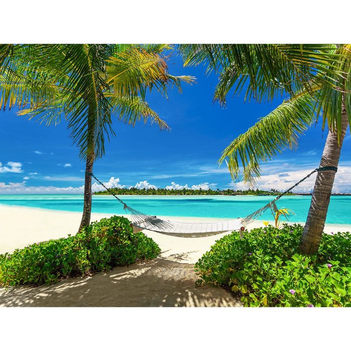 Фотообои "Под пальмами" (состоит из 4 частей), 3,6х2,7 м