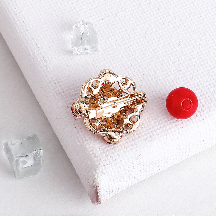 Брошь "Ассорти" цветок мини, цвет МИКС