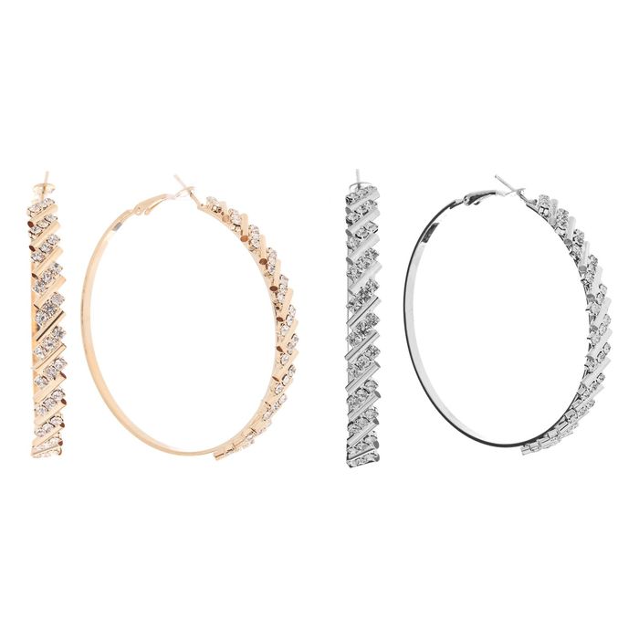 Серьги-кольца "1000 и 1 ночь" палочки, цвет МИКС, d=6см