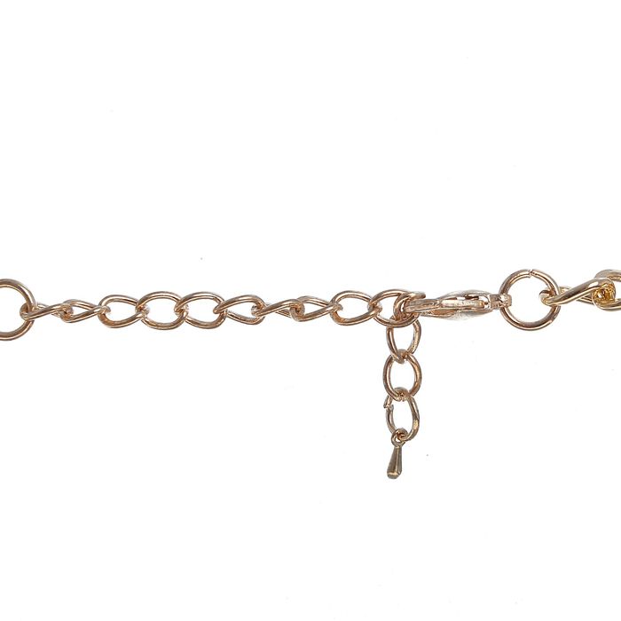 Колье "Цветочное настроение" пять ромашек, цвет бежевый