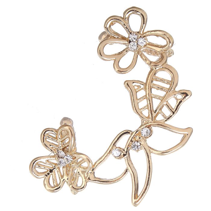 Серьга "Каффа" цветы, цвет МИКС