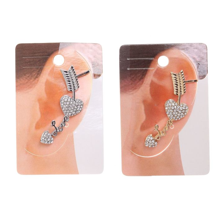 Серьга "Каффа" любовь, цвет МИКС