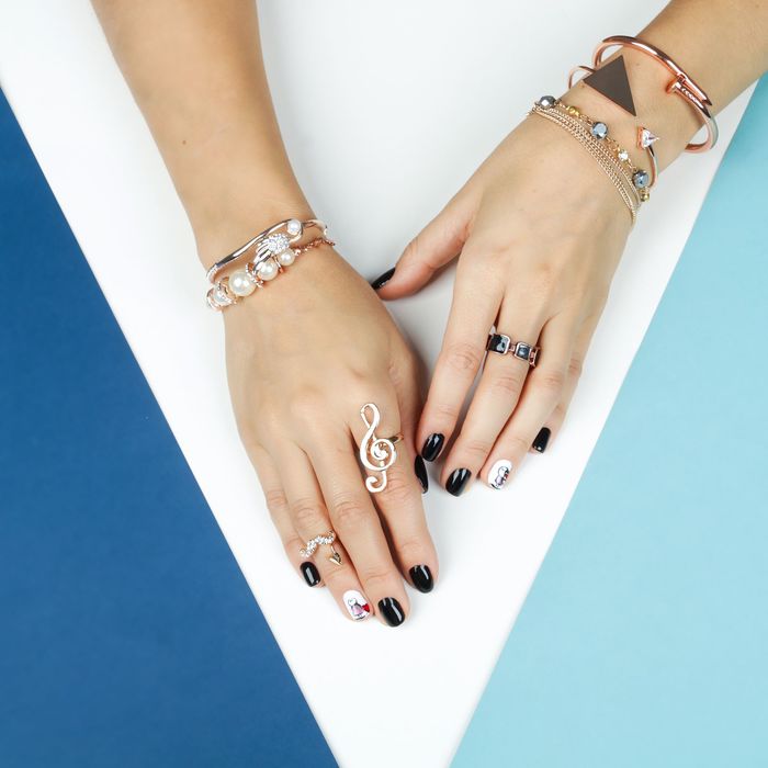 Браслет со стразами "Лёгкий стиль" крыло ангела, цвет МИКС