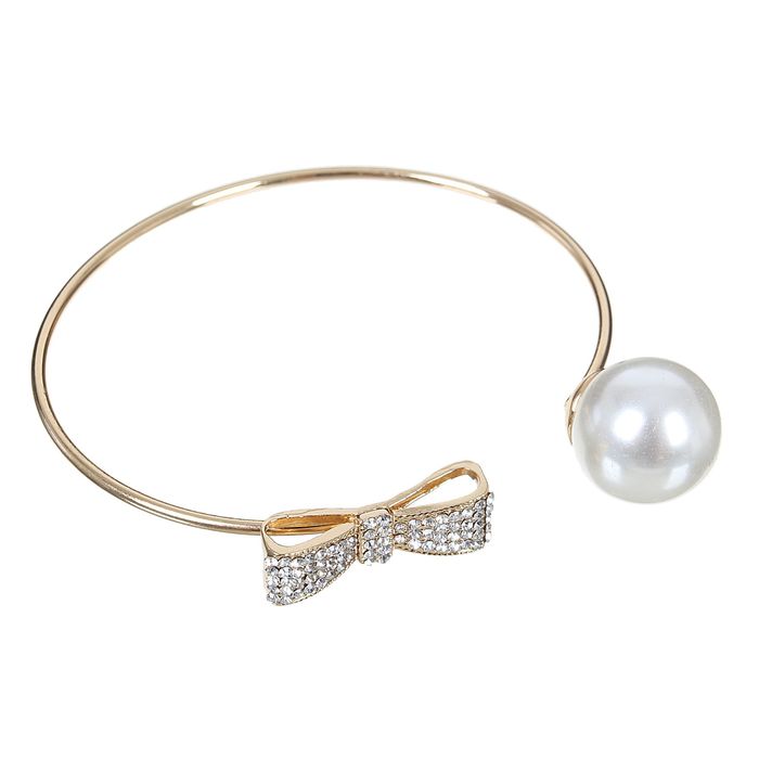 Браслет жемчуг "Лёгкий стиль" бант, цвет МИКС