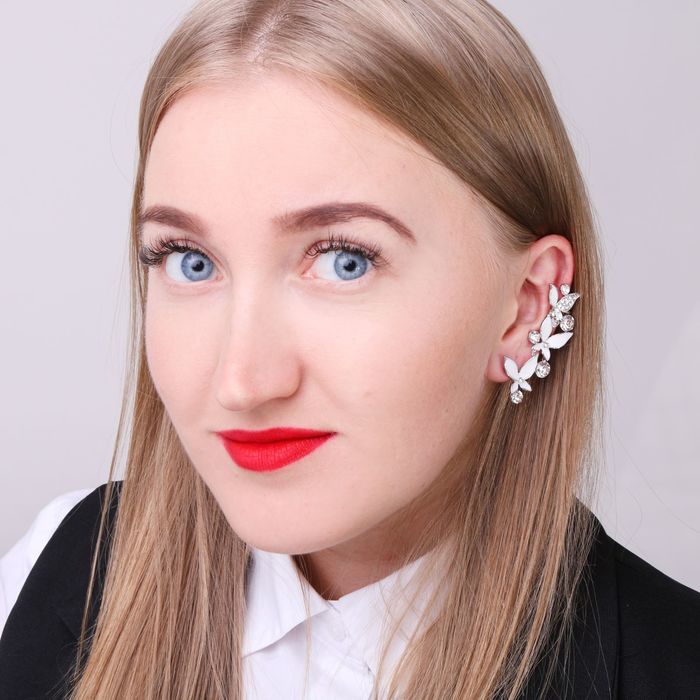 Серьга "Каффа" бабочки, цвет МИКС