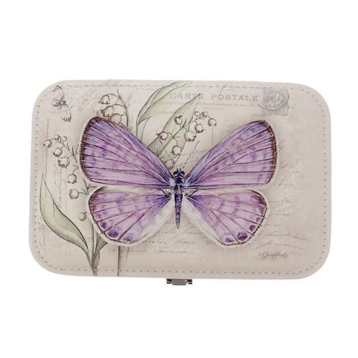 Шкатулка для украшений "Бабочка сиреневая"