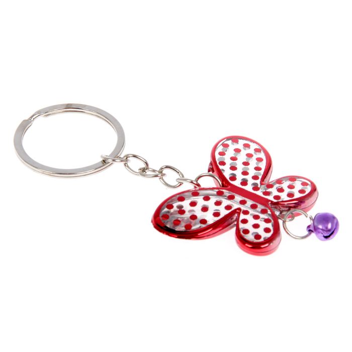 Брелок "Бабочка в горошек", МИКС