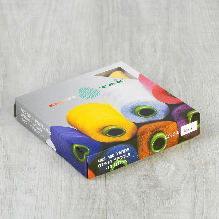 Нитки 40/2, 365м, №111, цвет светло-жёлтый