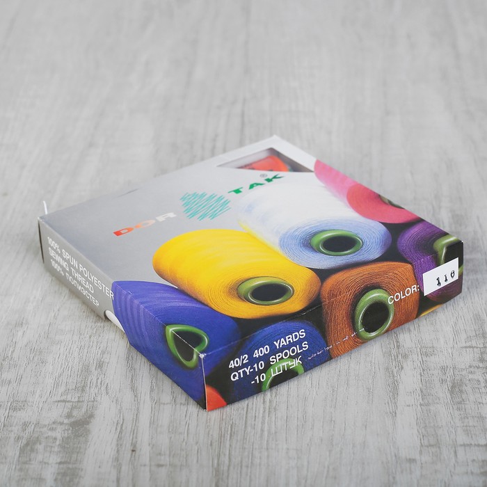 Нитки 40/2, 365м, №116, цвет оранжевый