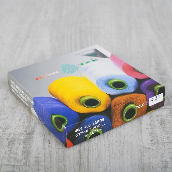 Нитки 40/2, 365м, №430, цвет коричневый