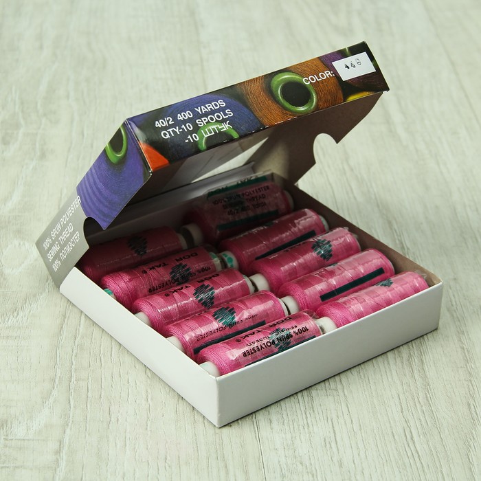 Нитки 40/2, 365м, №449, цвет розовый