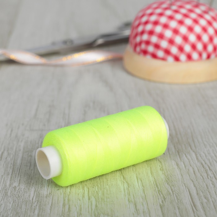 Нитки 40/2, 365м, №465, цвет жёлтый