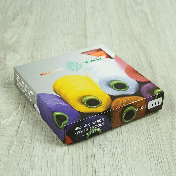 Нитки 40/2, 365м, №471, цвет оранжевый