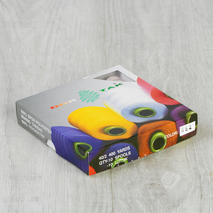 Нитки 40/2, 365м, №652, цвет темно-розовый