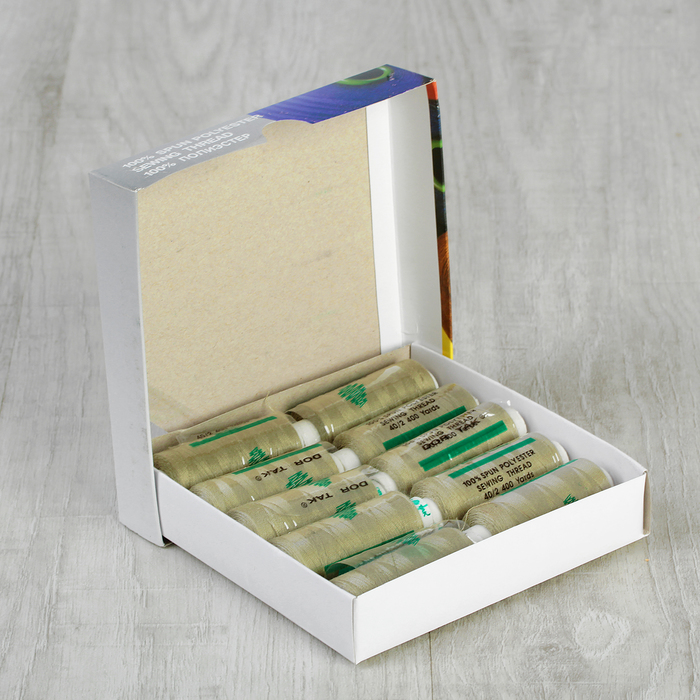 Нитки 40/2, 365м, №661, цвет бежево-серый