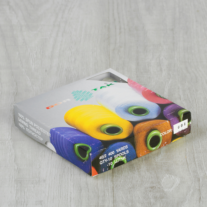 Нитки 40/2, 365м, №661, цвет бежево-серый