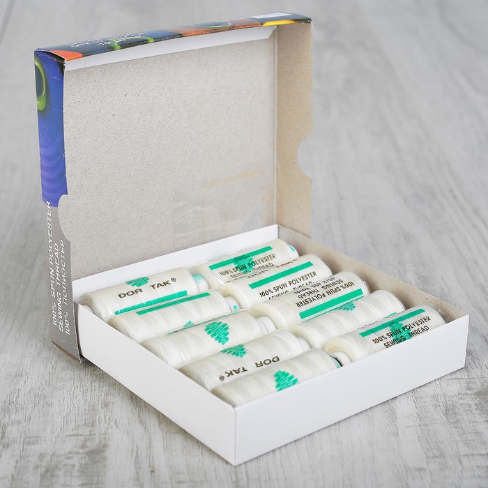 Нитки 40/2, 365м, №202, цвет белый