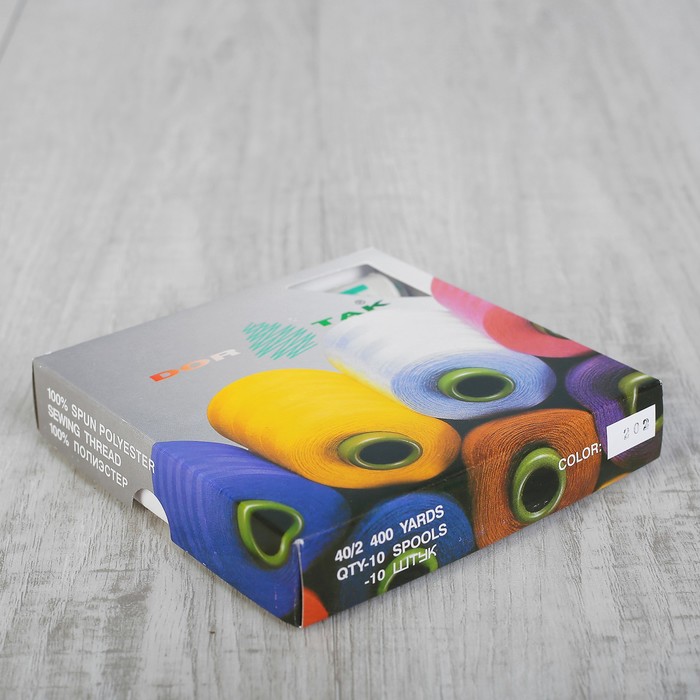 Нитки 40/2, 365м, №202, цвет белый