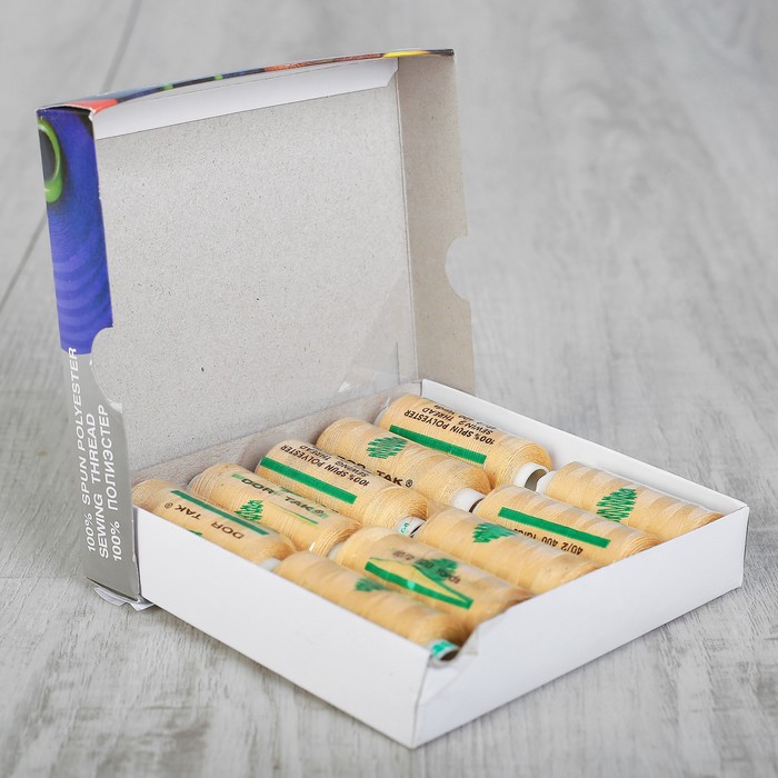 Нитки 40/2, 365м, №216, цвет светло-коричневый