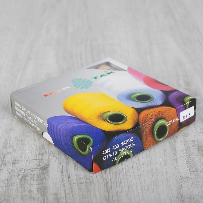 Нитки 40/2, 365м, №216, цвет светло-коричневый