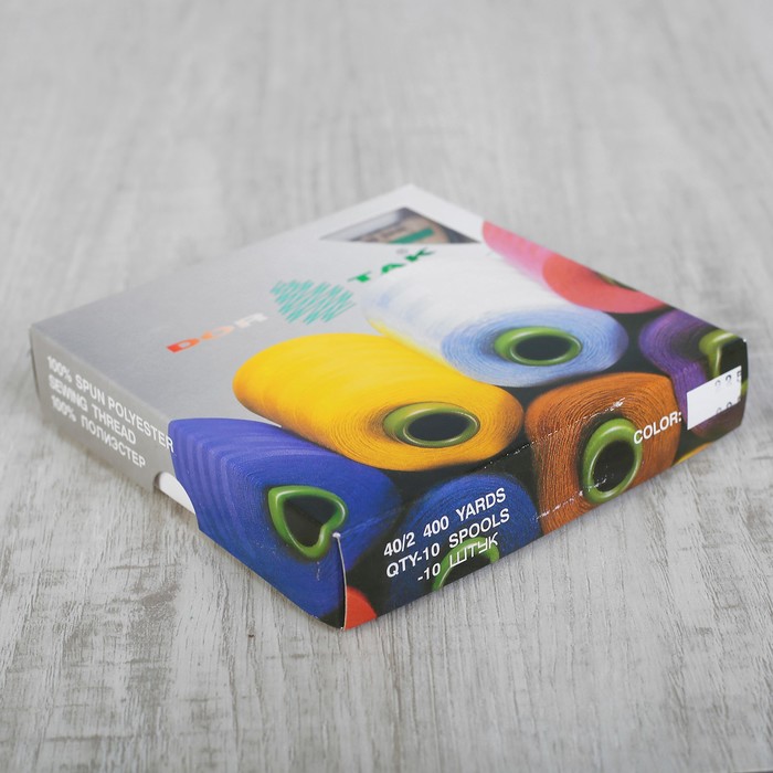 Нитки 40/2, 365м, №225, цвет тёмно-бежевый