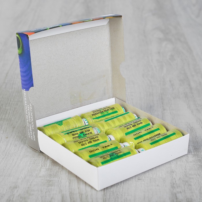 Нитки 40/2, 365м, №707, цвет зелёный