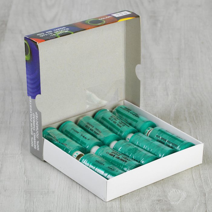 Нитки 40/2, 365м, №720, цвет зелёный