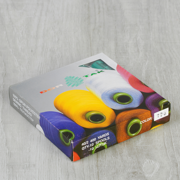 Нитки 40/2, 365м, №720, цвет зелёный