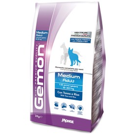 

Сухой корм Gemon Dog Medium для взрослых собак средних пород, тунец/рис, 3 кг.