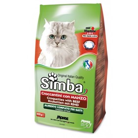 

Сухой корм Simba Cat для кошек, с говядиной, 2 кг