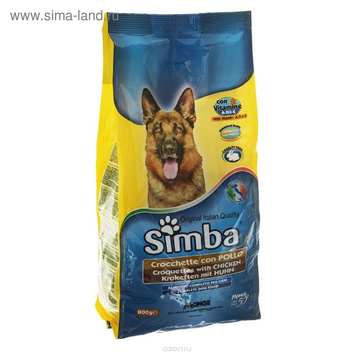 Сухой корм Simba Dog для собак, с курицей, 10 кг.