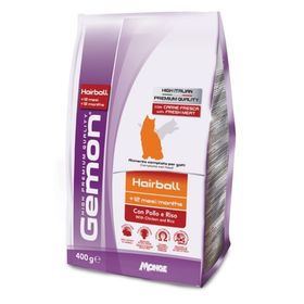 

Сухой корм Gemon Cat Hairball для выведения шерсти у взрослых кошек с курицей и рисом 400 г