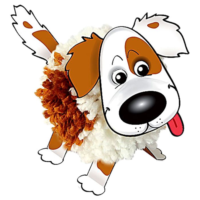 Набор для изготовления фигурки "Пёс из помпона"