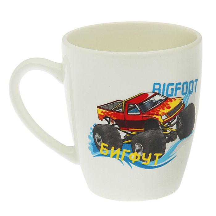 Кружка 260 мл "Гонки", рисунок МИКС