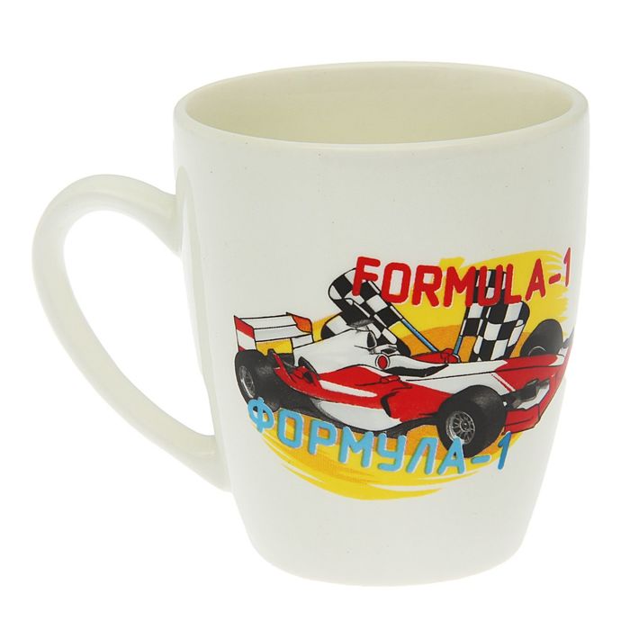 Кружка 260 мл "Гонки", рисунок МИКС