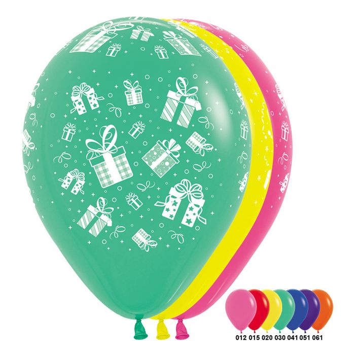 Шар латексный 12" "Подарки для тебя", пастель, набор 12 шт., цвета МИКС