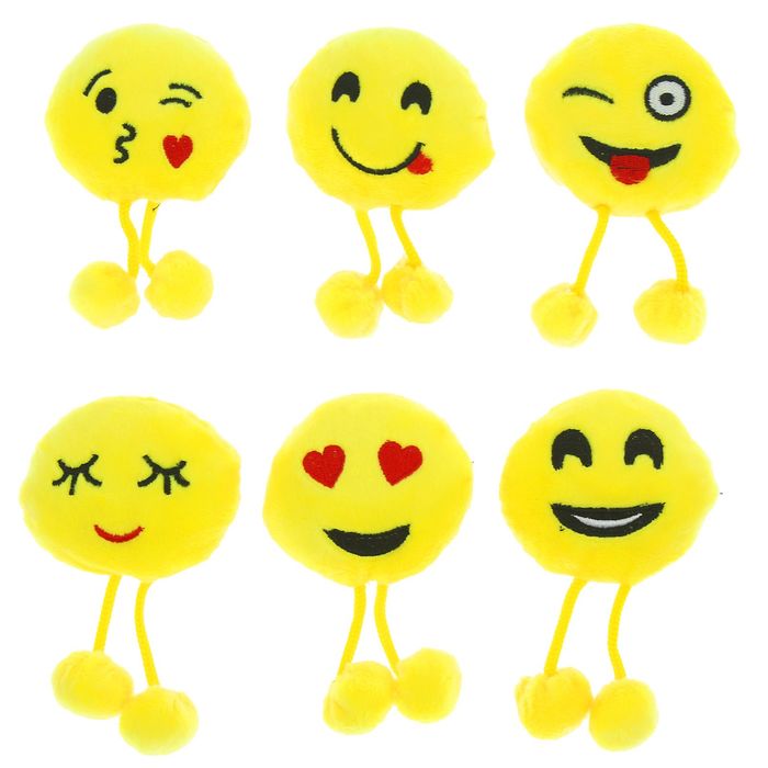 Мягкая игрушка-магнит "Смайлик с ножками"