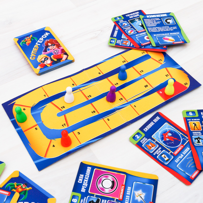 Настольная игра про суперспособности "Супергерои"